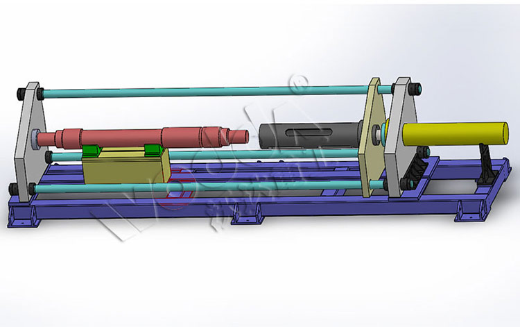 臥式三柱液壓機(jī)3D 臥式三柱液壓機(jī)3D